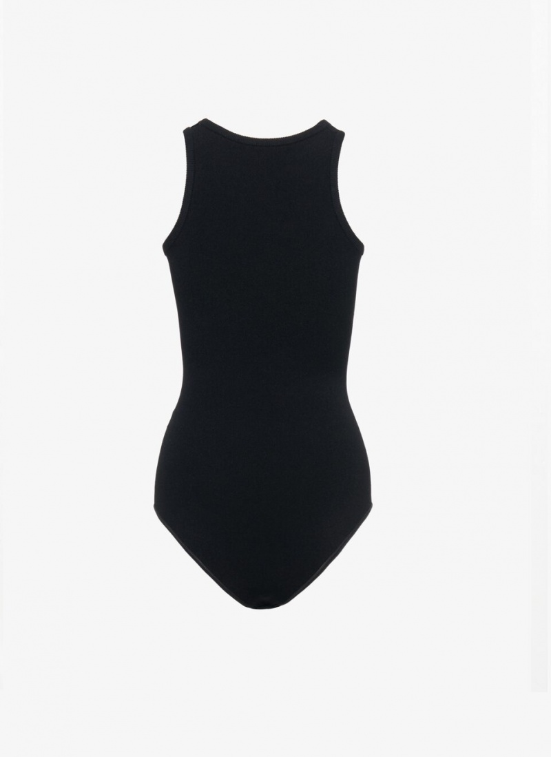 Black Women's Alaia Tank Body Bodysuits Canada | E3V-9520