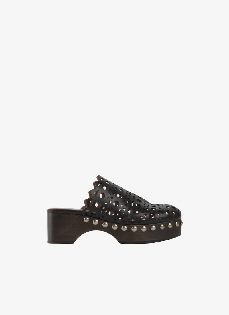 Black Women\'s Alaia Vienne Clogs Mules Canada | Z2V-0720