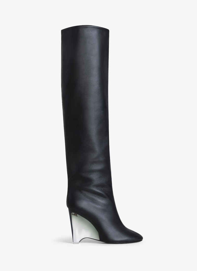 Black Women\'s Alaia Wedge Boots Canada | U0J-3052