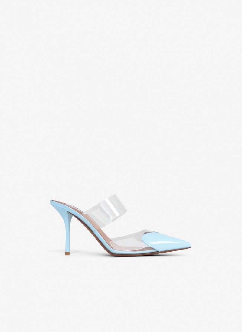 Blue Women\'s Alaia Le Cœur Mules Canada | E6Y-6630