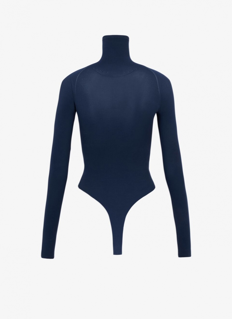 Blue Women's Alaia Second Skin Knit Body Bodysuits Canada | J6M-4655