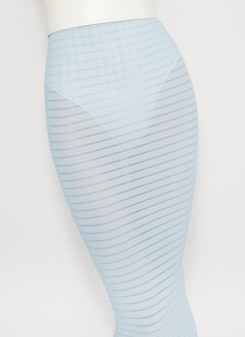 Blue Women's Alaia Stripped Tube Skirts Canada | A0L-4603