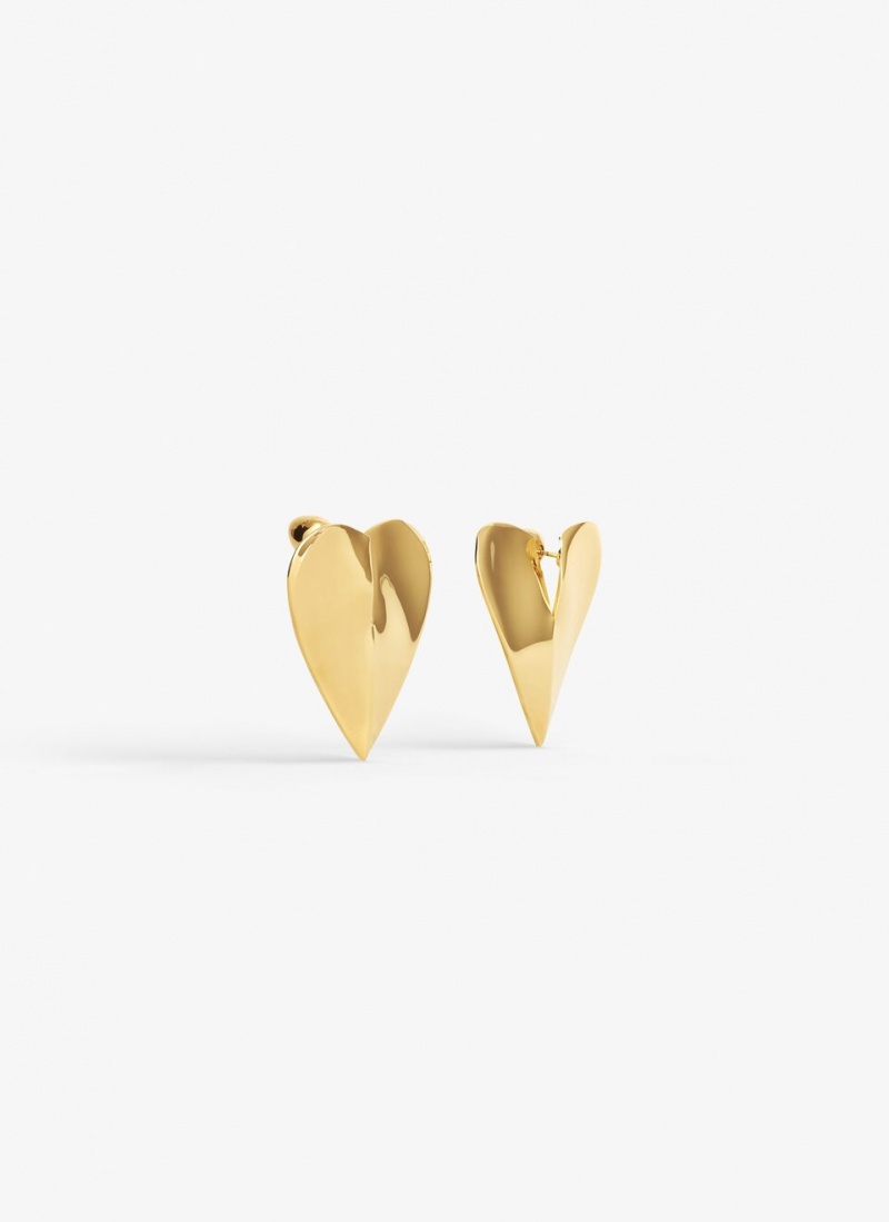 Gold Women's Alaia Heart Earrings Canada | G4M-5444