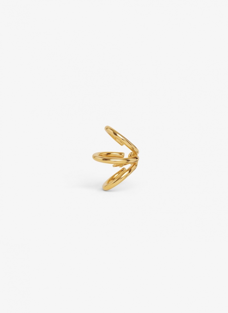 Gold Women's Alaia Loop Earcuff Small Earrings Canada | F8V-9304