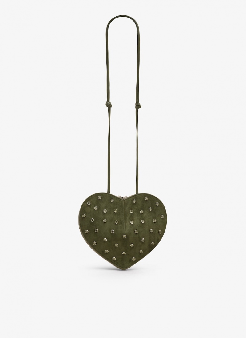 Green Women's Alaia Le Cœur Heart Bag Canada | S0S-2624