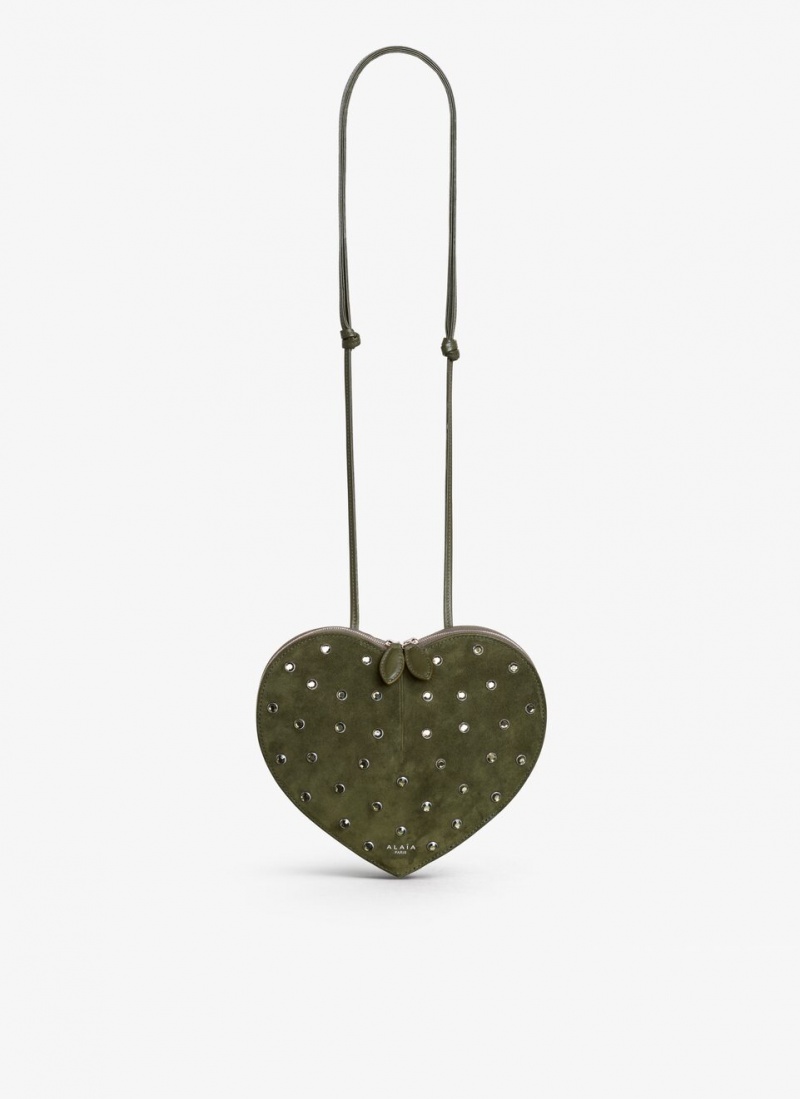 Green Women\'s Alaia Le Cœur Heart Bag Canada | S0S-2624