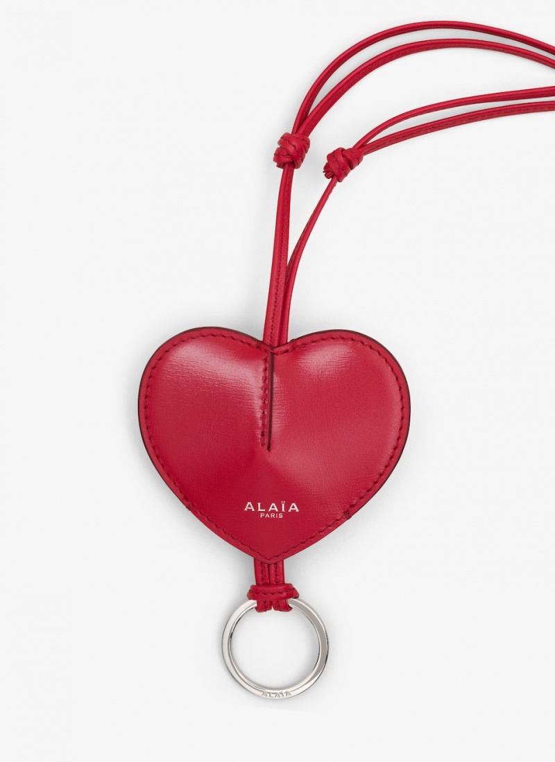 Lacquer Red Women's Alaia Le Cœur Bell Key Holders Canada | A3F-1647