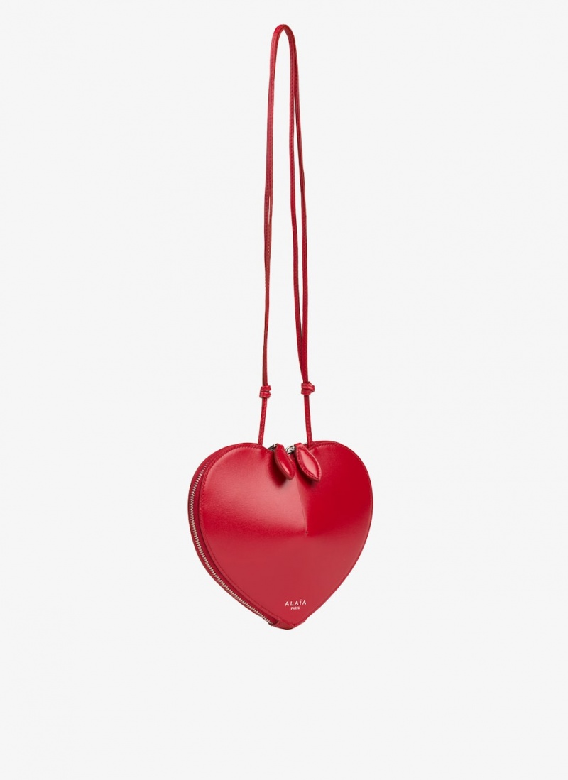 Lacquer Red Women's Alaia Le Cœur Heart Bag Canada | I3D-9258