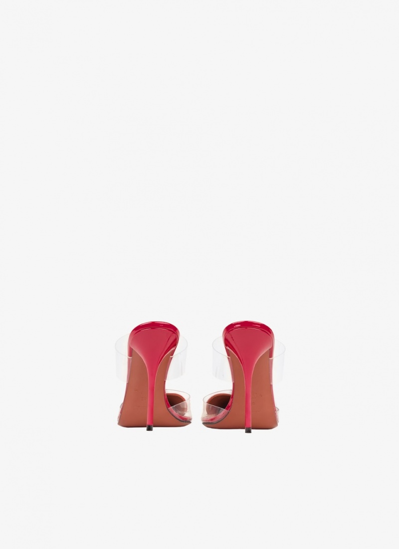 Lacquer Red Women's Alaia Le Cœur Mules Canada | C9H-2218