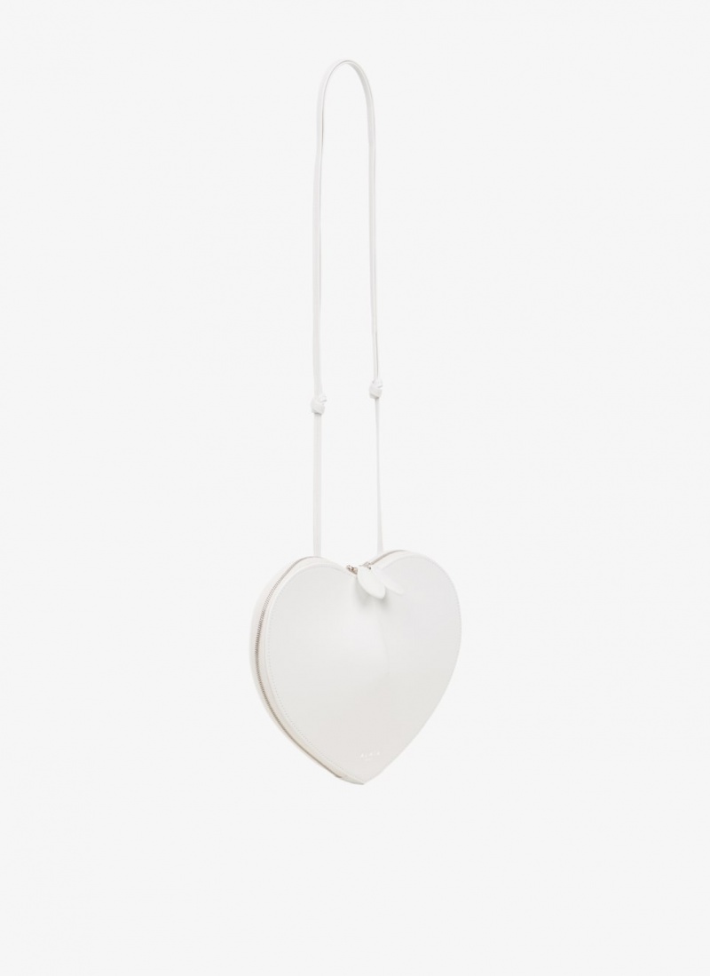 Optic White Women's Alaia Le Cœur Heart Bag Canada | R8S-3186