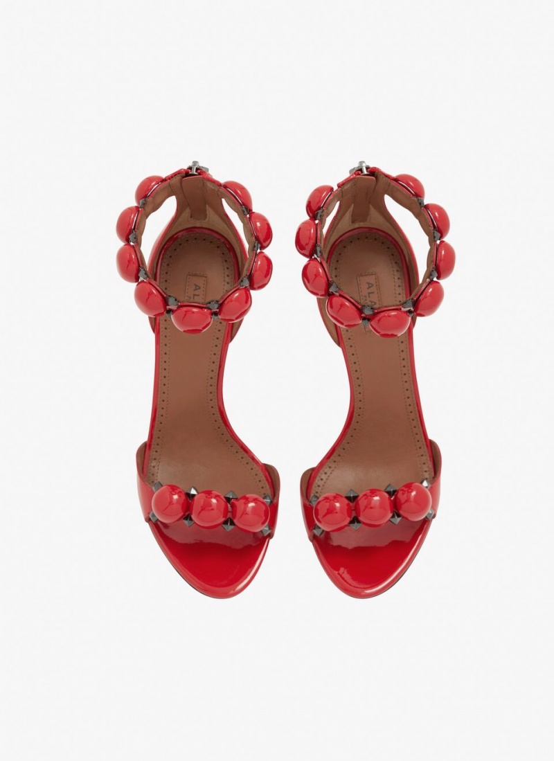 Red Women's Alaia Bombe Sandals Canada | A4S-7677