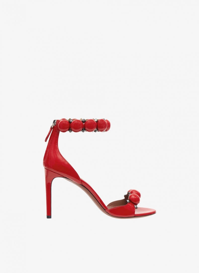 Red Women\'s Alaia Bombe Sandals Canada | A4S-7677