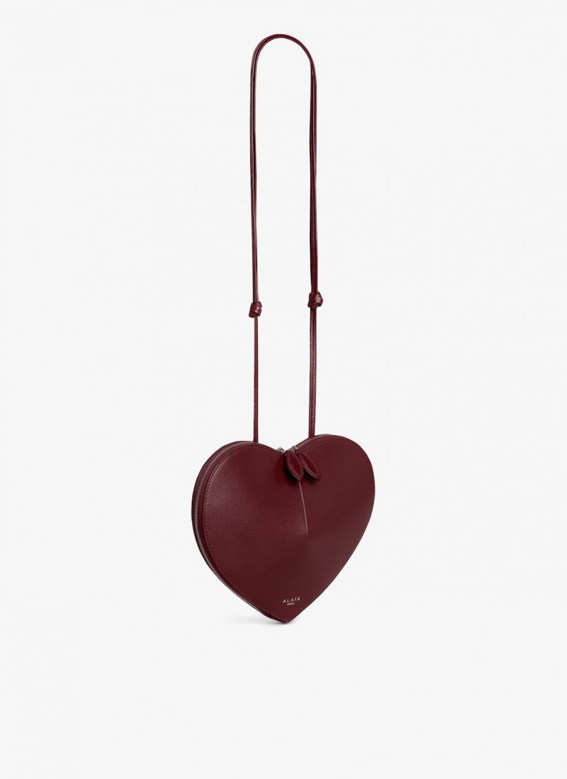 Red Women's Alaia Le Cœur Heart Bag Canada | L0F-1375