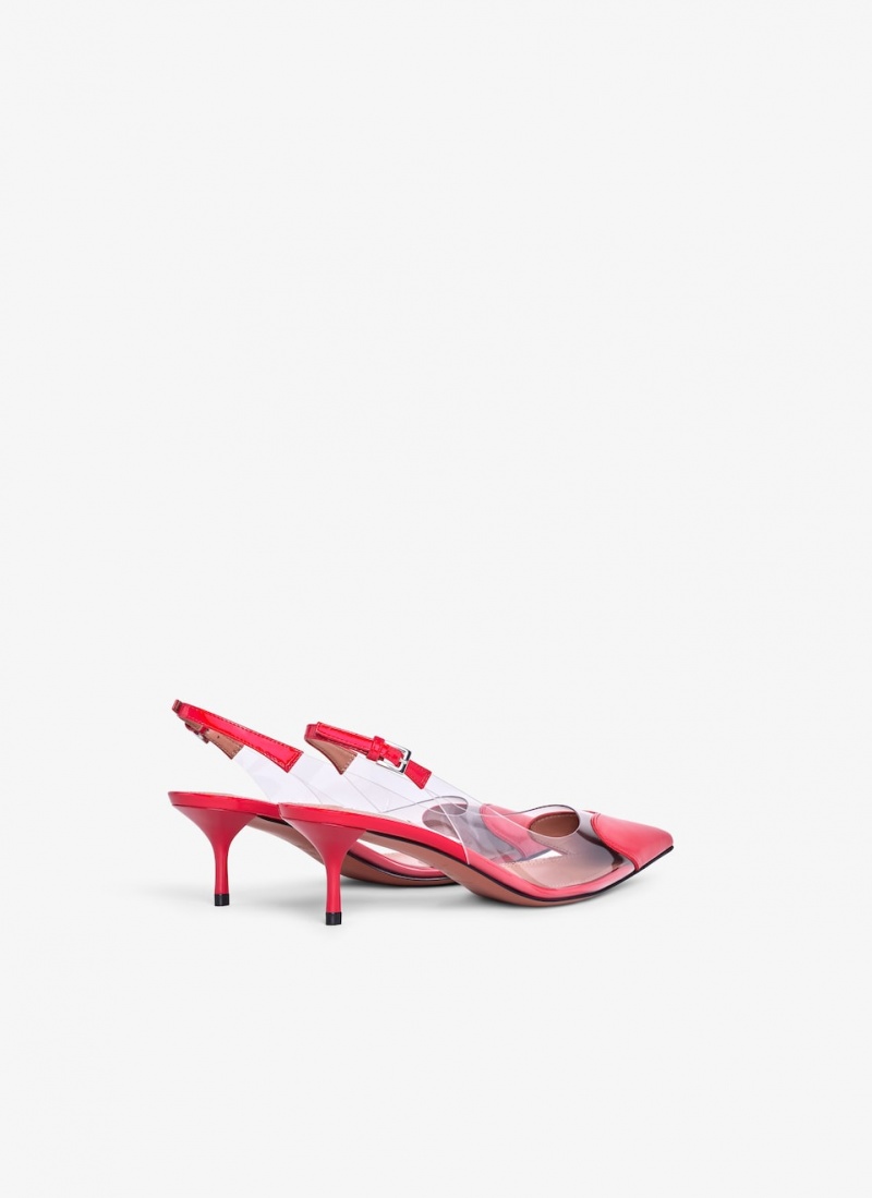 Red Women's Alaia Le Cœur Slingbacks Pumps Canada | I3T-0437