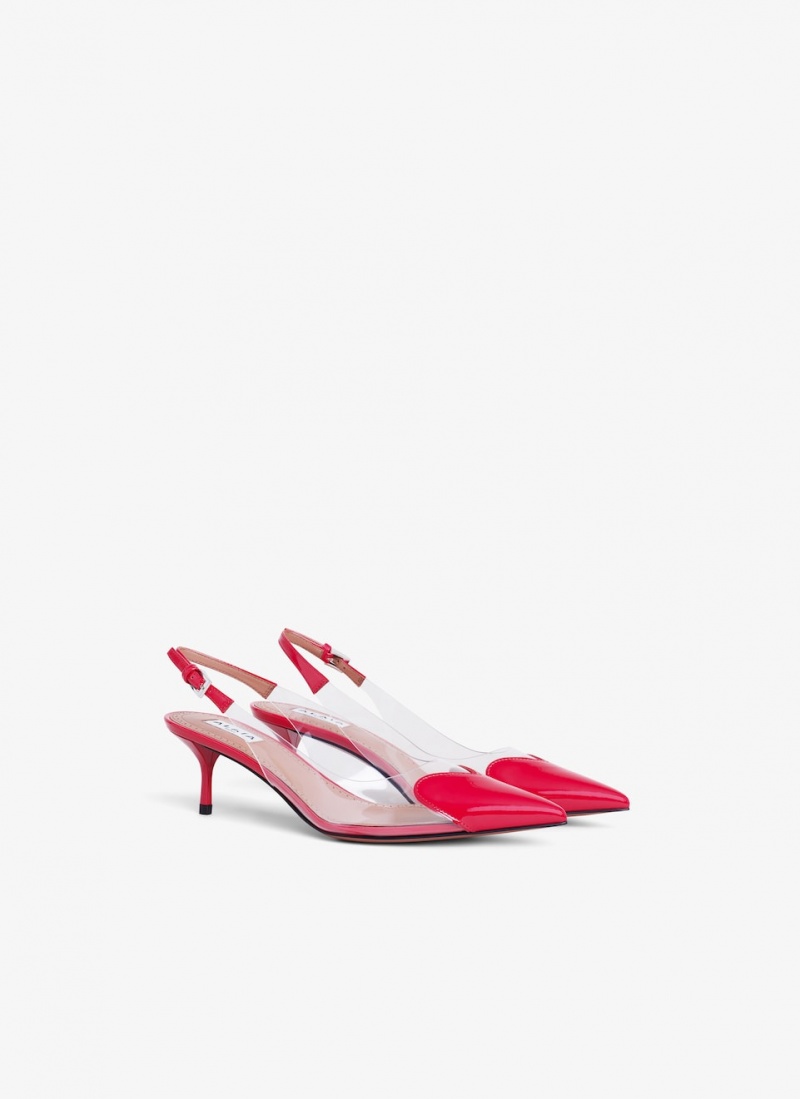 Red Women's Alaia Le Cœur Slingbacks Pumps Canada | I3T-0437