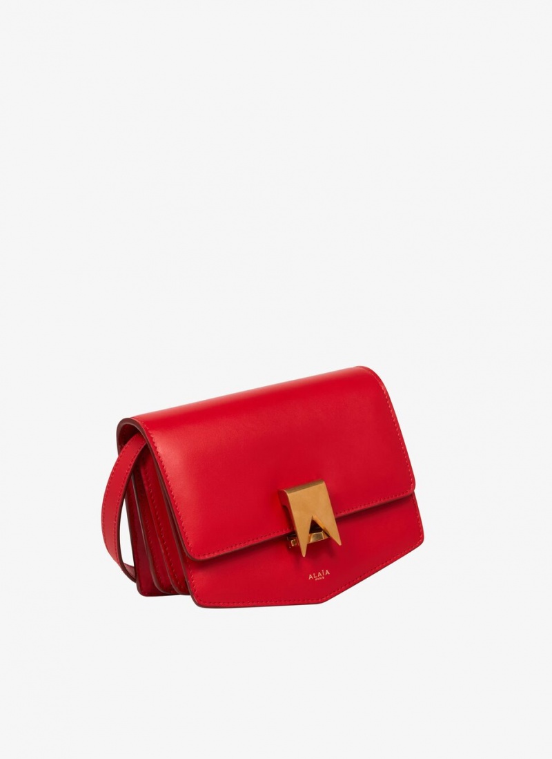 Red Women's Alaia Le Papa Small Shoulder Bags Canada | G5K-4916