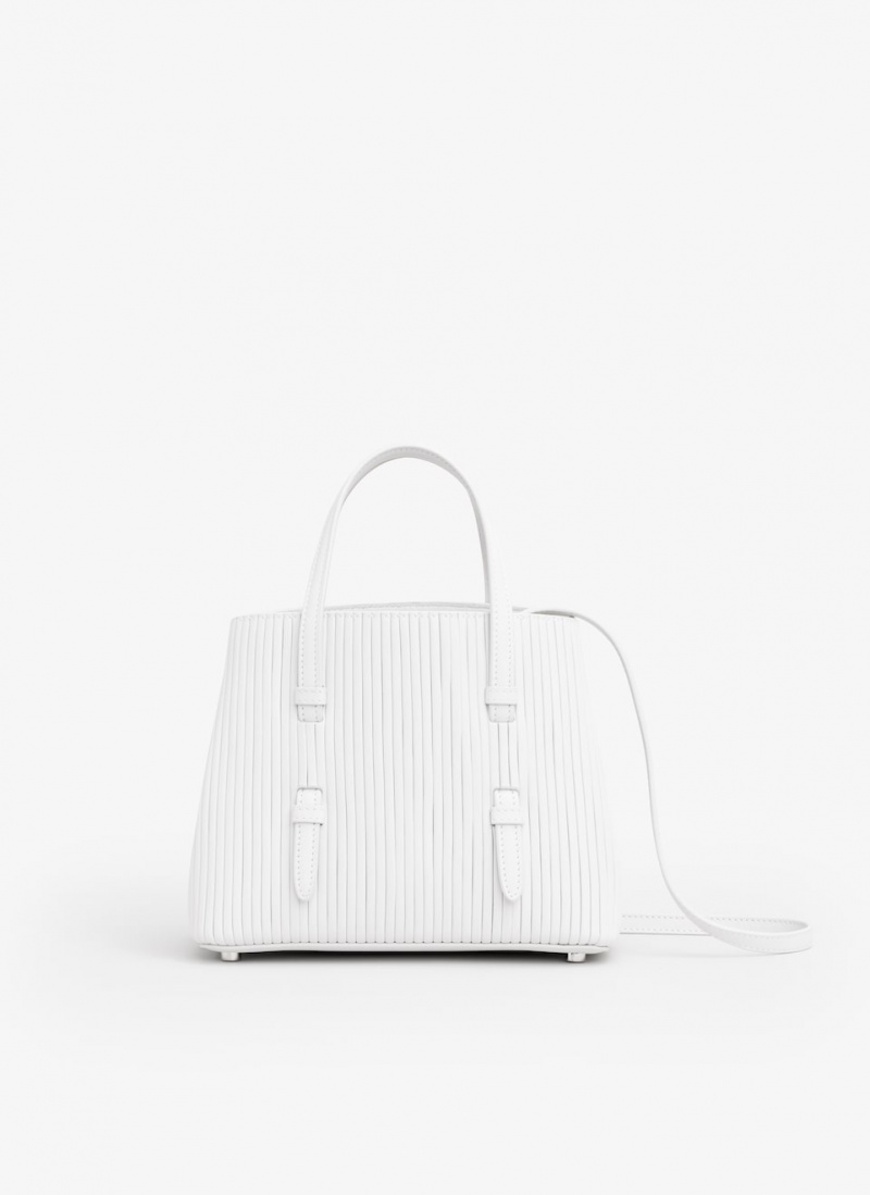 White Women's Alaia Mina 20 Tote Bags Canada | F9P-8991