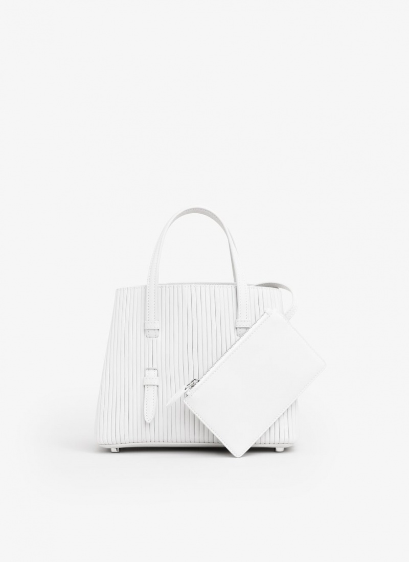 White Women's Alaia Mina 20 Tote Bags Canada | F9P-8991