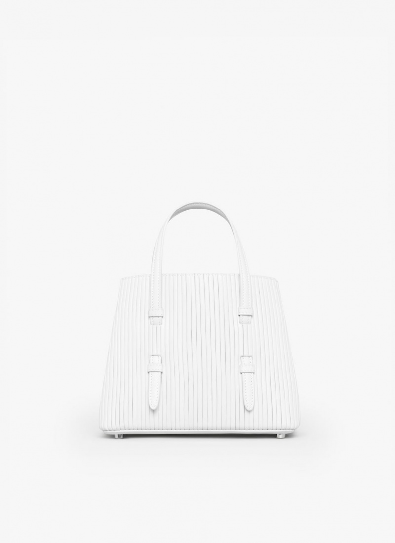 White Women\'s Alaia Mina 20 Tote Bags Canada | F9P-8991