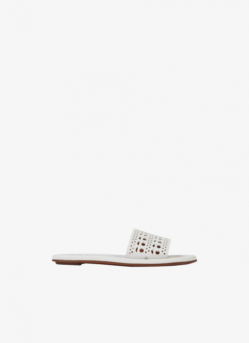 White Women\'s Alaia Mules Mules Canada | M6N-3429