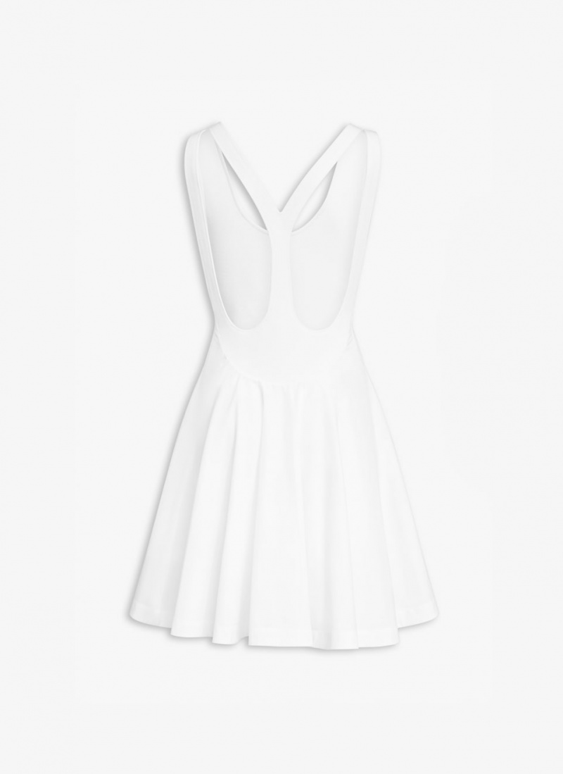 White Women's Alaia Sheer Mini Dress Canada | D5N-2821