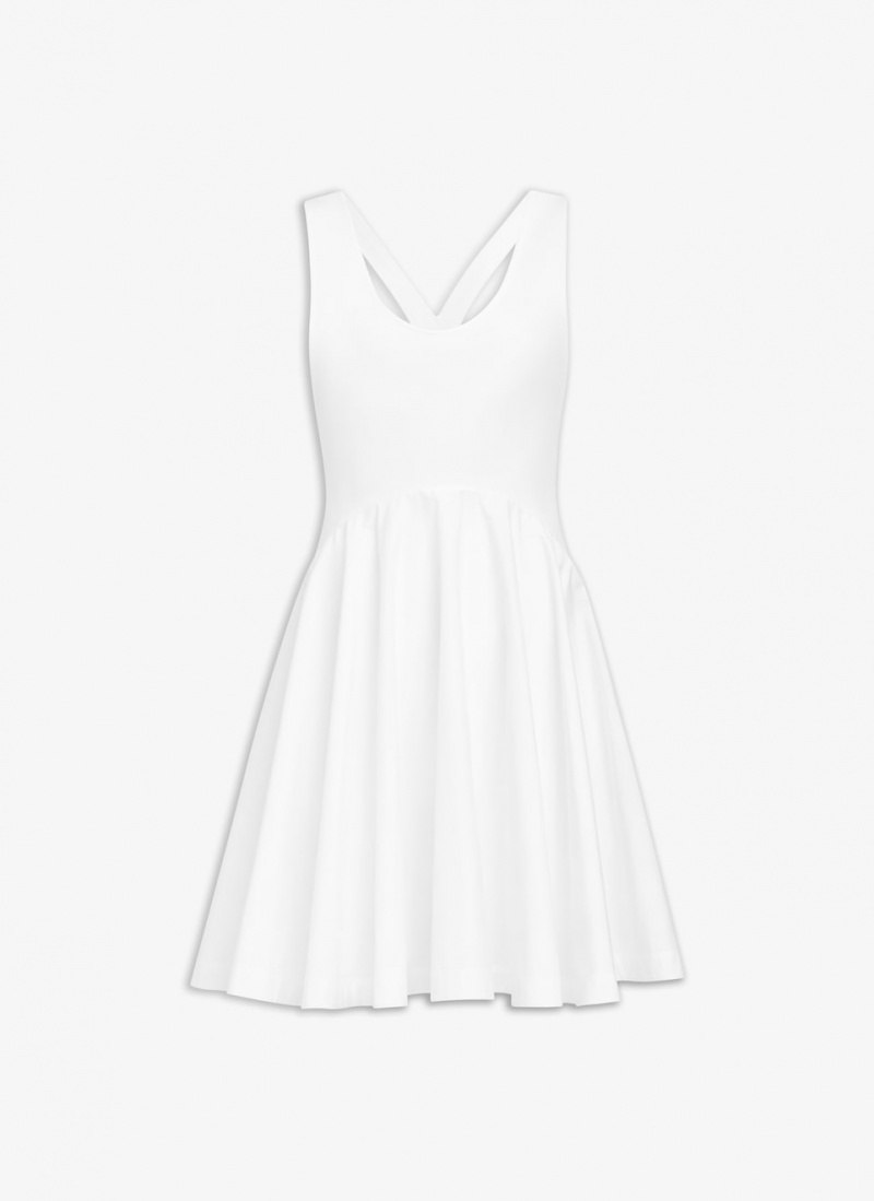 White Women\'s Alaia Sheer Mini Dress Canada | D5N-2821