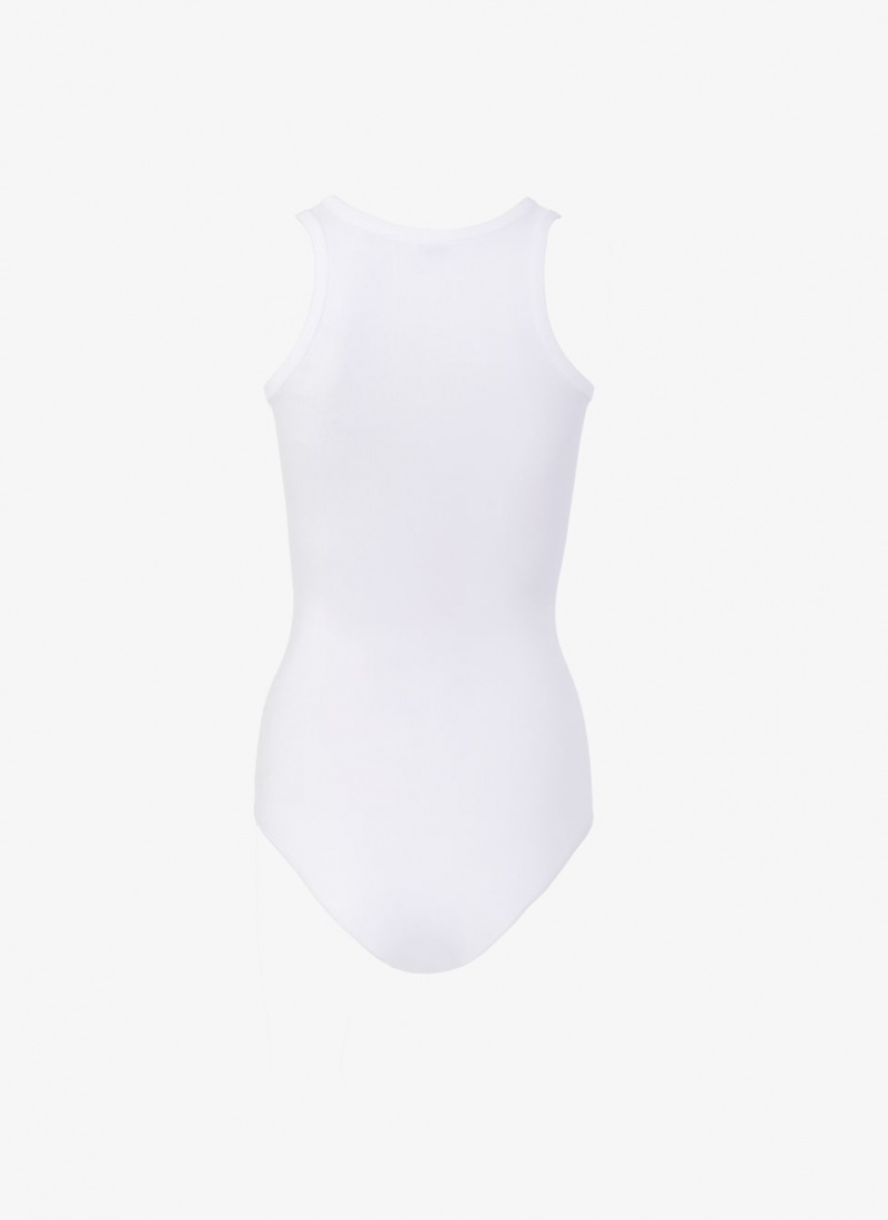 White Women's Alaia Tank Body Bodysuits Canada | F7F-5905