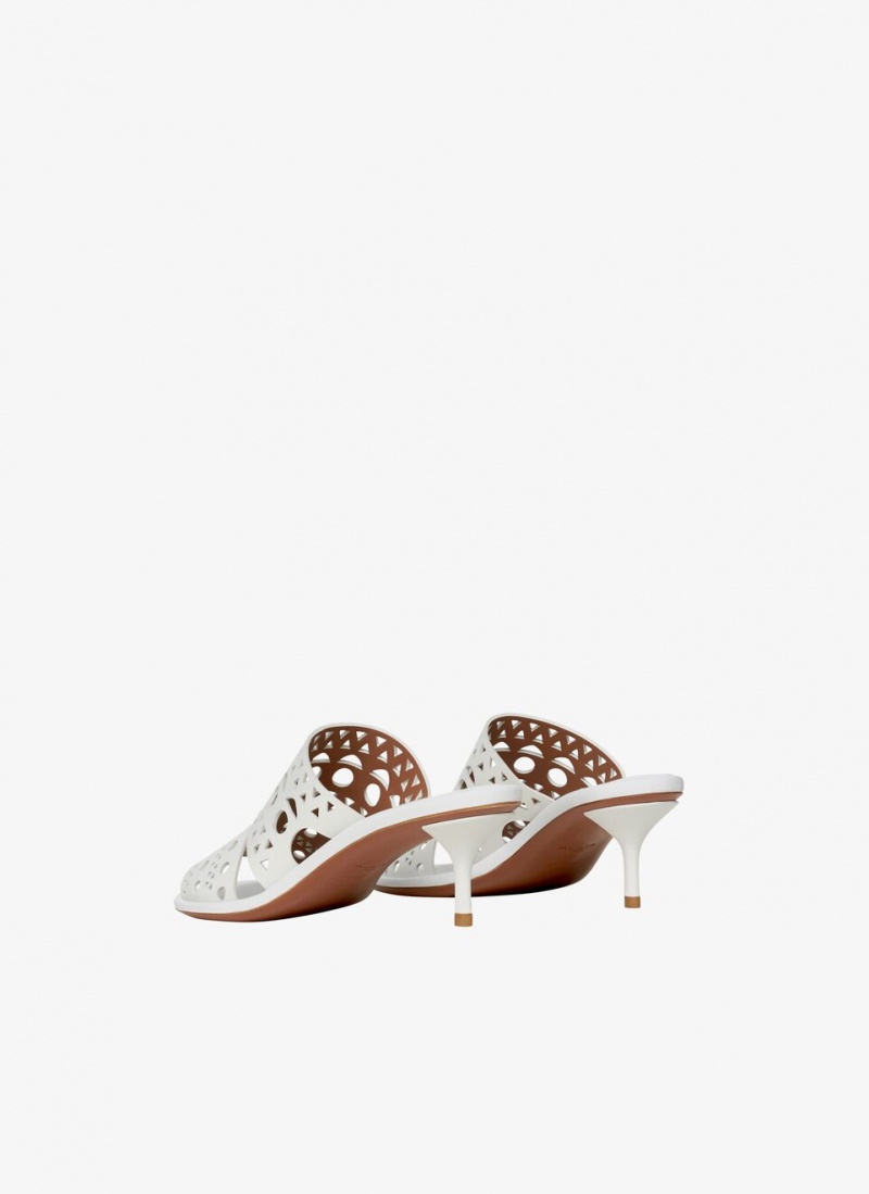 White Women's Alaia Vienne Mules Canada | G2Y-9915