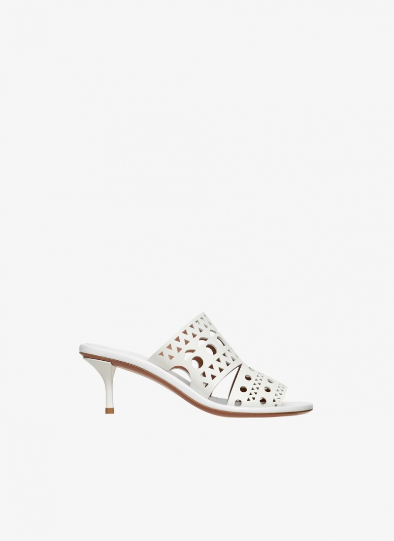 White Women\'s Alaia Vienne Mules Canada | G2Y-9915